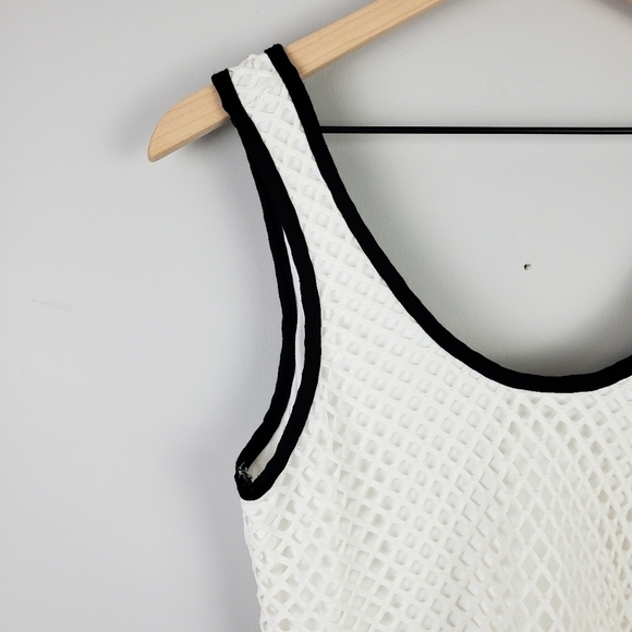 1. State White and Black Tank Blouse Small - Picture 3 of 8